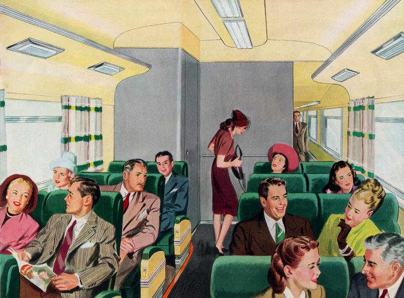 Illustration for article titled This 1947 Train of Tomorrow Puts Today's Trains to Shame